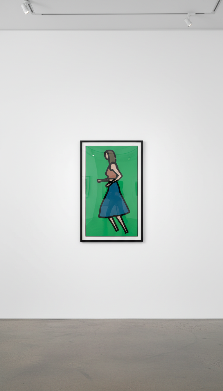 Julian Opie - Kiran, 2025, Overlaid acrylic panel
Unique