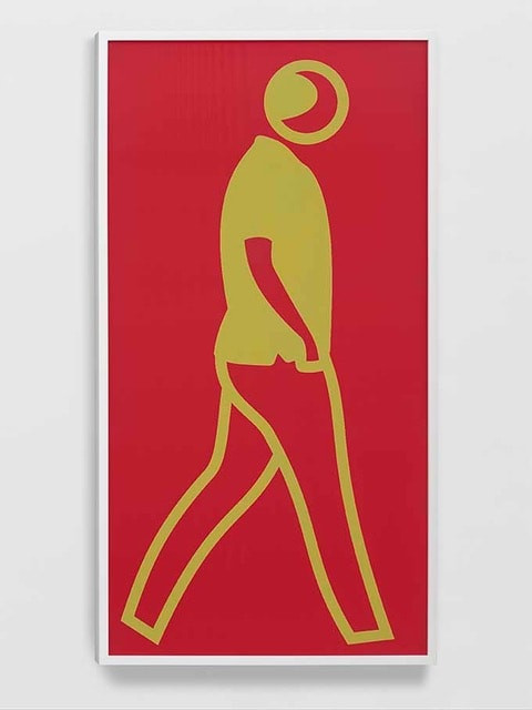 Julian Opie - Pockets (from Crossings), 2021, Colour changing lenticular acrylic panels