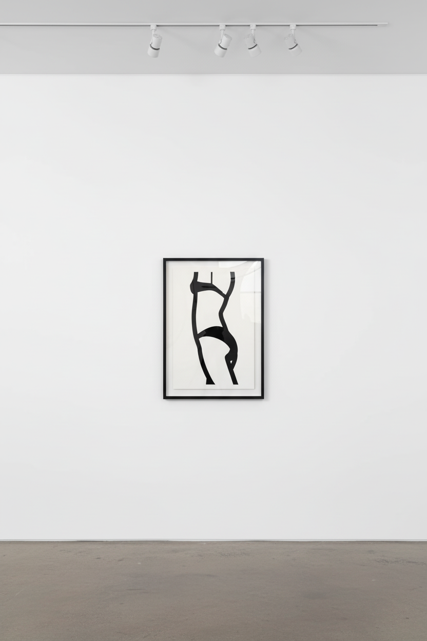 Julian Opie - Suzanne  (back) 3, 2006, Screenprint