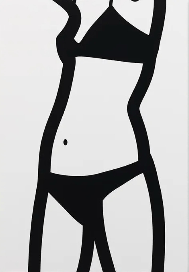 Julian Opie - Suzanne  (front) 4, 2006, Screenprint