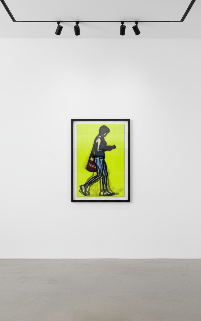 Julian Opie - Waitress , from Walking In London, 2014, Lenticular acrylic panel comprised of four inkjet prints in colors ...