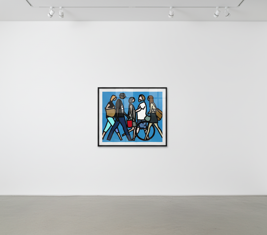 Julian Opie - Walking in Melbourne, 2018, Screenprint
