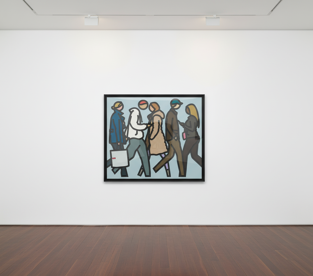 Julian Opie - Walking in New York 7, 2019, Acrylic paint on stone
unique