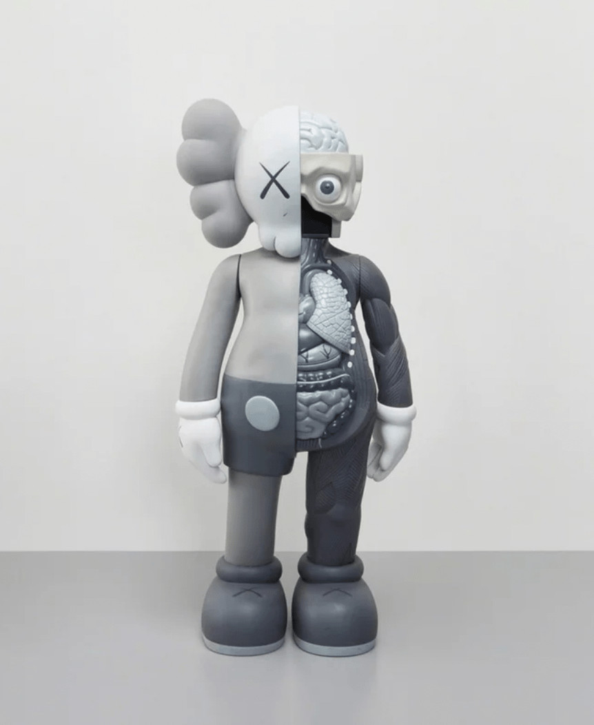 KAWS - 4 ft Dissected Companion (grey), 2009, Cast Vinyl