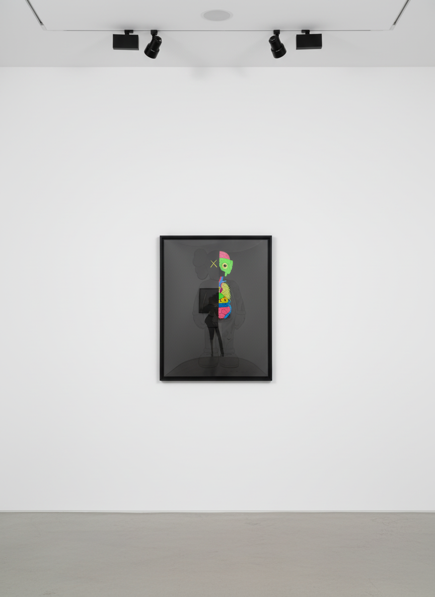 KAWS - Black Dissected Companion Print, Screen print