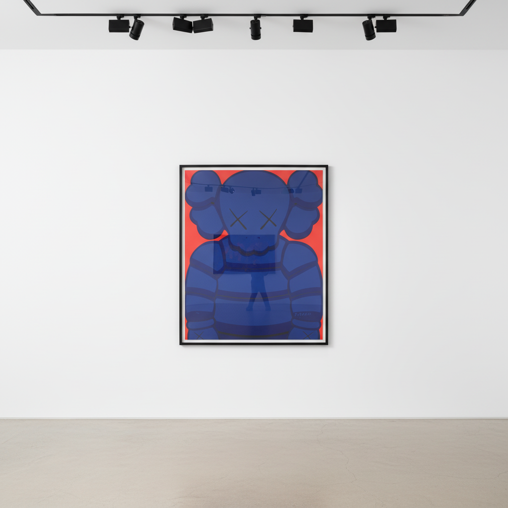 KAWS - What Party (blue), 2020, screenprint