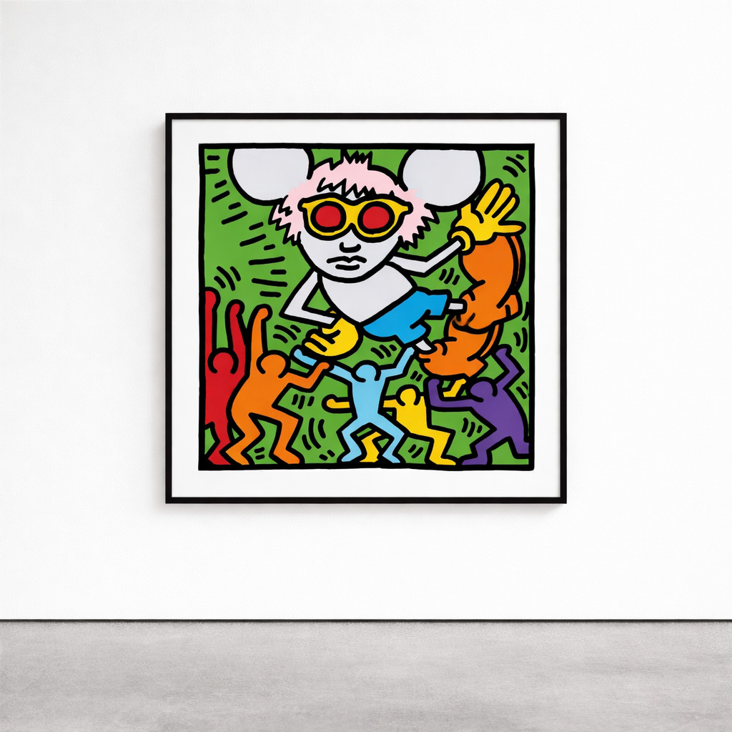 Keith Haring - Andy Mouse 2, 1986, Silkscreen