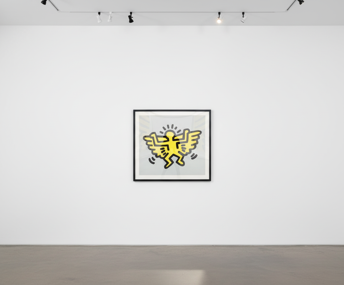 Keith Haring - Angel, from Icons (Littmann PP. 171), 1990, Silkscreen with embossment