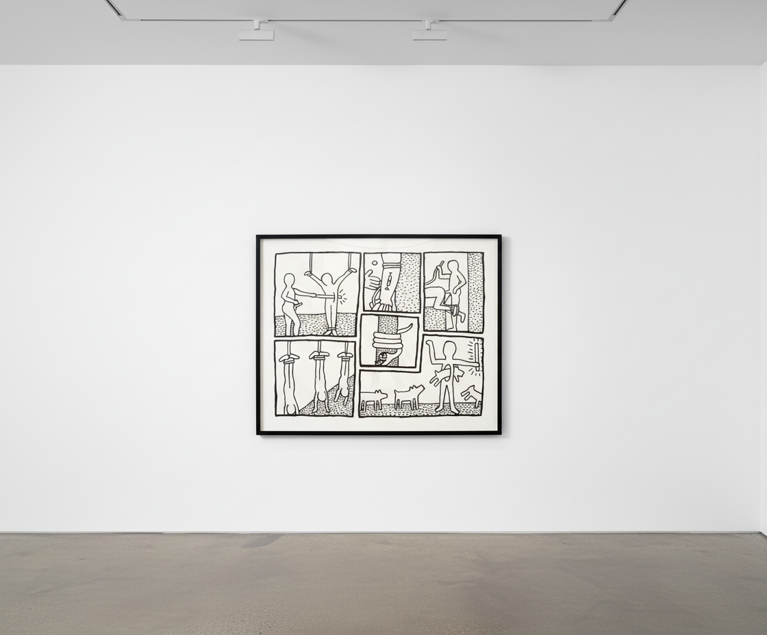 Keith Haring - Blueprint Drawing 5 (Littmann PP. 177), 1990, Silkscreen