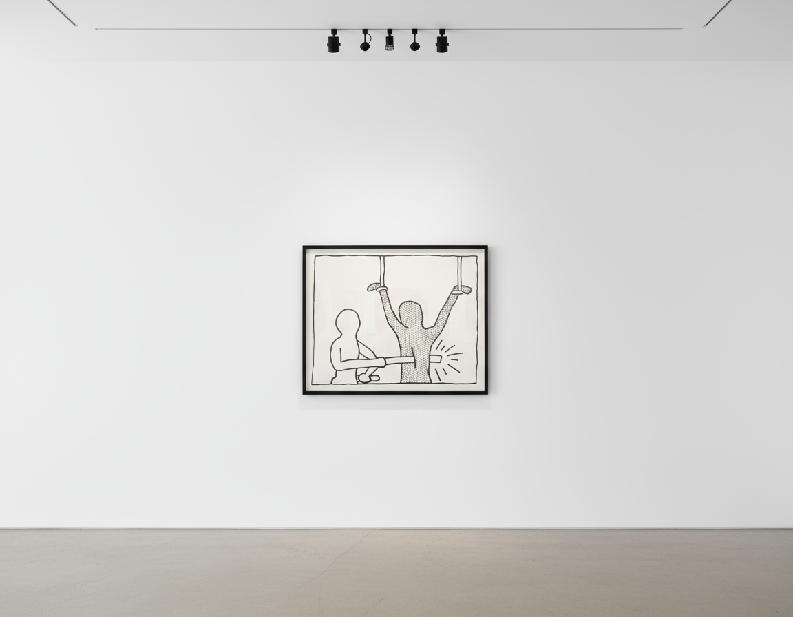 Keith Haring - Blueprint Drawing 7 (Littmann PP. 178), 1990, Silkscreen