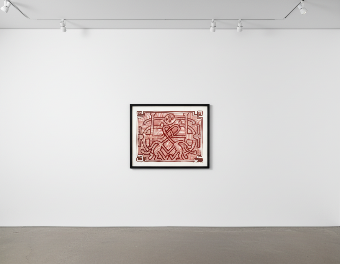 Keith Haring - Chocolate Buddha 2 (Littmann PP. 124), 1989, Lithograph