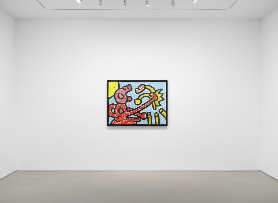 Keith Haring - Flowers 1 (Littmann PP. 165), 1990, Silkscreen