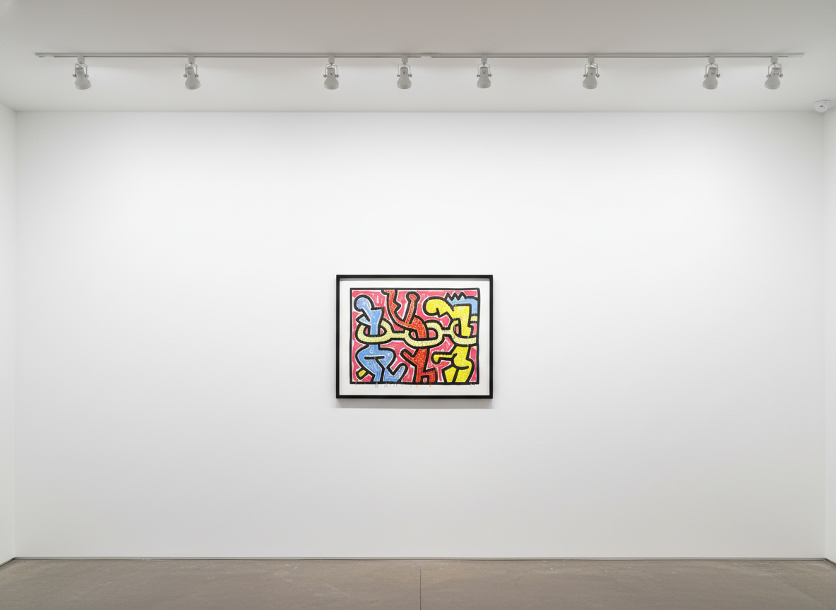 Keith Haring - Flowers 2 (Littmann PP. 166), 1990, Silkscreen