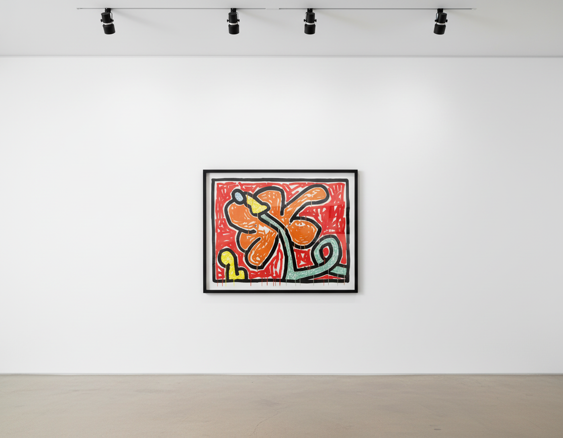 Keith Haring - Flowers 5 (Littmann PP. 167), 1990, Silkscreen