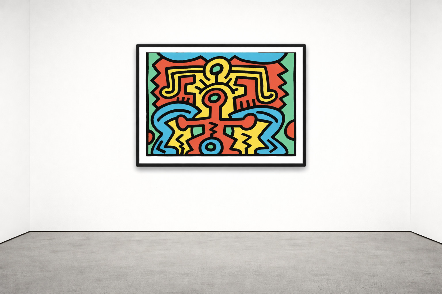 Keith Haring - Growing 5 (Littmann PP. 91), 1988, Screen print