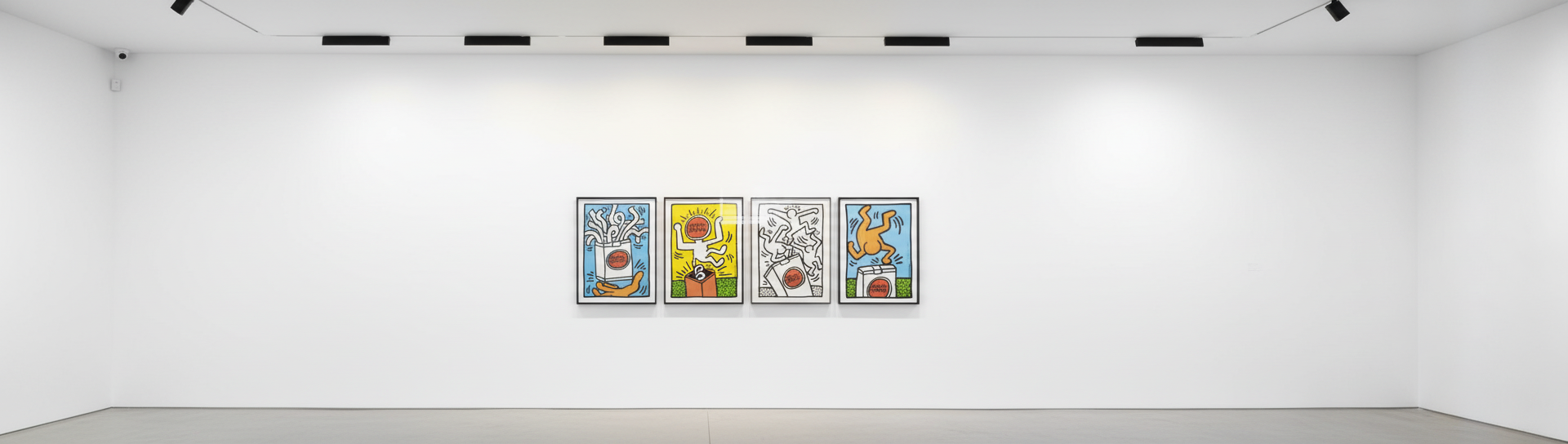 Keith Haring - Lucky Strike 1-5 (Littmann PP. 77-79), 1987, The complete set of five silkscreens