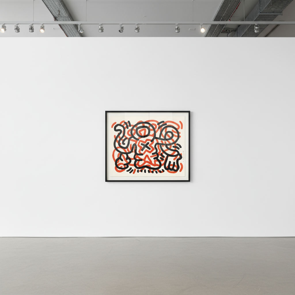 Keith Haring - Ludo 3 (Littmann PP. 46), 1985, Lithograph