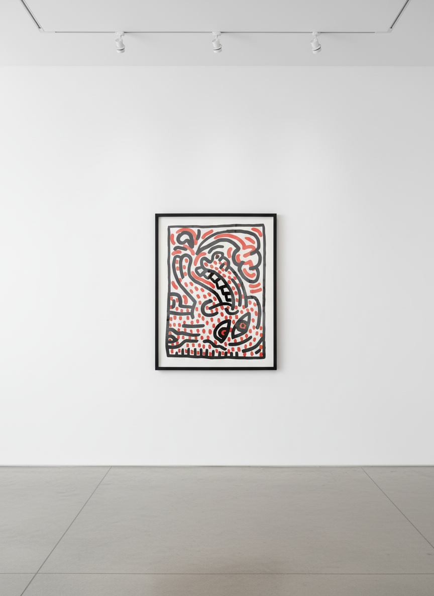 Keith Haring - Ludo 4 (Littmann PP. 47), 1985, Lithograph