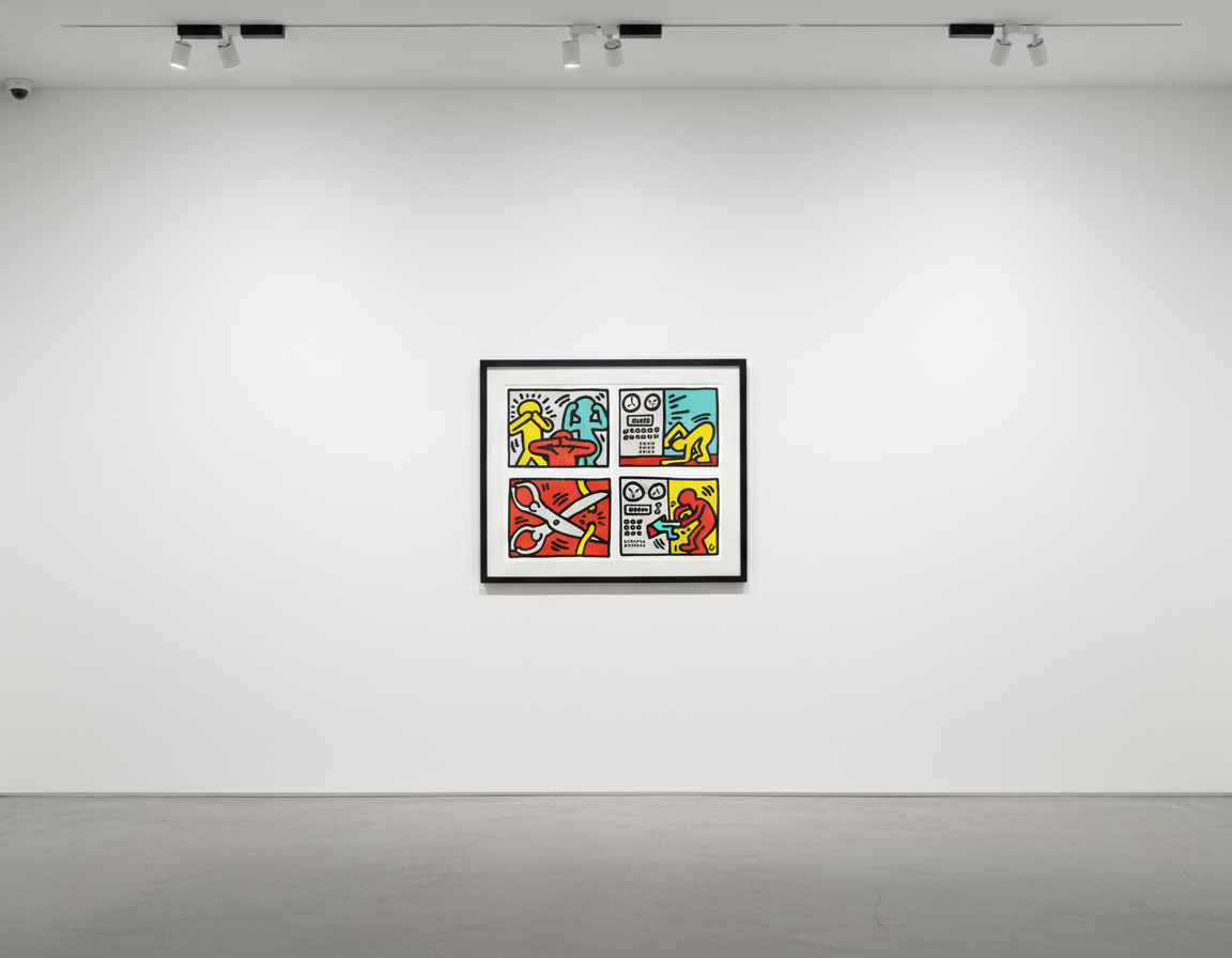 Keith Haring - Pop Shop Quad III (Littmann PP. 142), 1989, Silkscreen