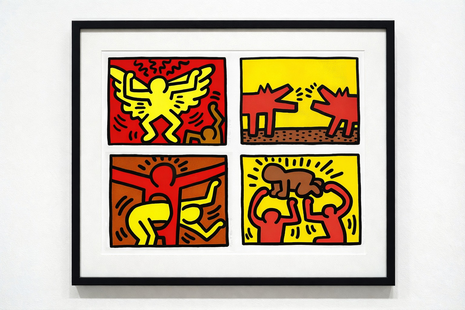 Keith Haring - Pop Shop Quad IV (Littmann PP. 142), 1989, Silkscreen