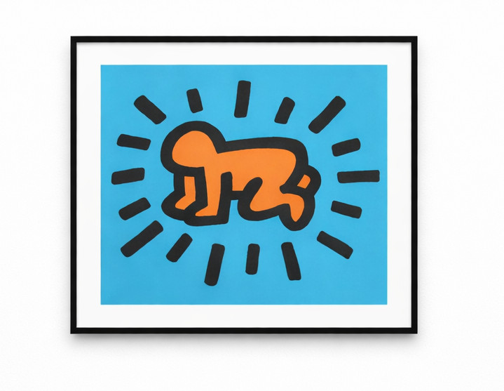 Keith Haring - Radiant Baby, from Icons (Littmann PP. 170 - 171), 1990, Silkscreen with embossment