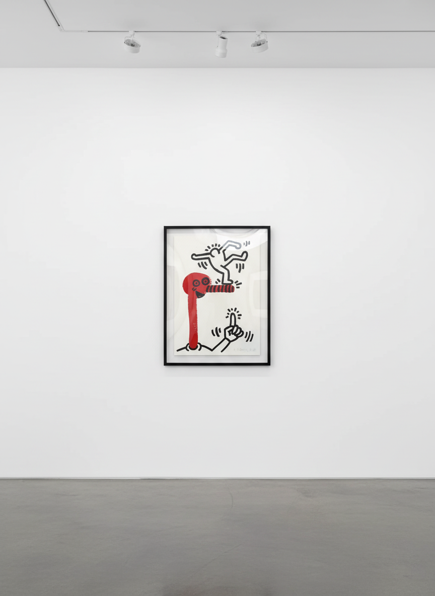 Keith Haring - The Story of Red and Blue 1 (Littmann PP. 129), 1989, Lithograph