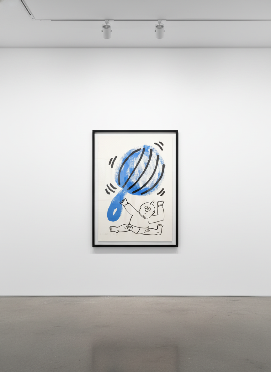 Keith Haring - The Story of Red and Blue 2 (Littmann PP. 129), 1989, Lithograph