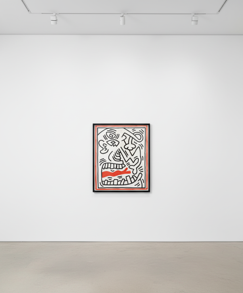 Keith Haring - Three Lithographs 2 (Red Tongue) (Littmann PP. 40), 1985, Lithograph