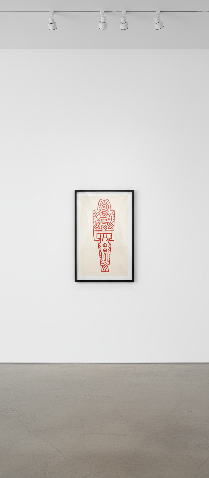 Keith Haring - Totem, 1989, Woodcut on three sheets