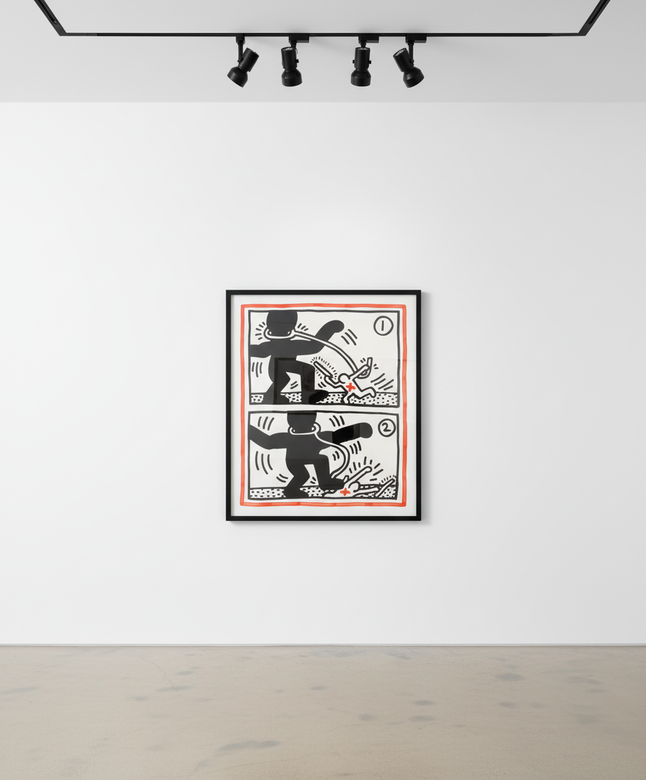 Keith Haring - Untitled 3 (Free South Africa) (Littmann PP. 43), 1985, Lithograph