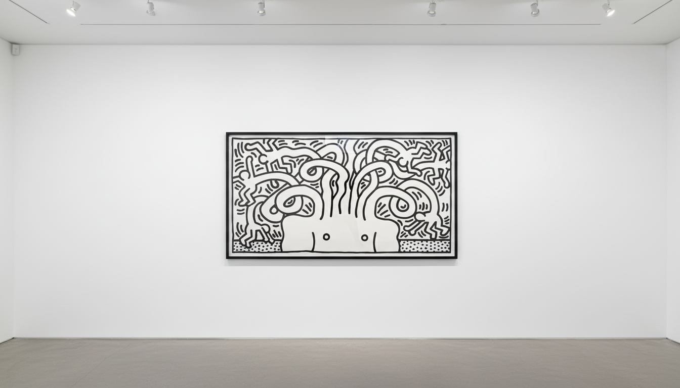 Keith Haring - Untitled (Medusa) (Littmann PP . 54-55), 1986, Etching