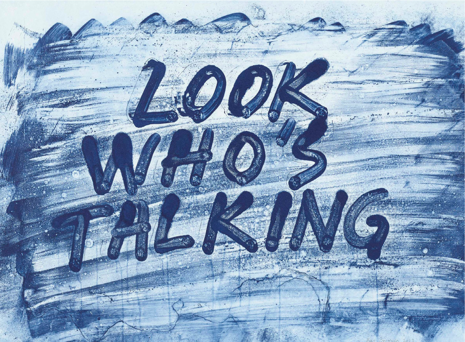 Mel Bochner - Look Who's Talking, 2023, Etching with aquatint