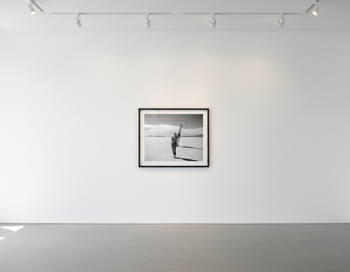 Michel Comte - Beauty and the Beast (Giraffe), Silver Gelatin Print