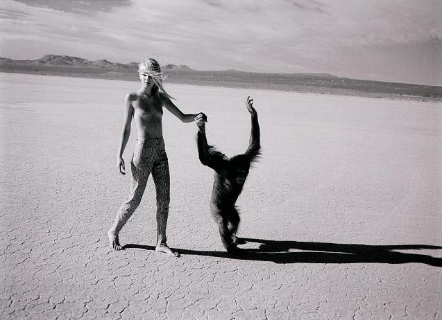 Michel Comte - Beauty and the Beast (Monkey IV), 1996, Chromogenic print