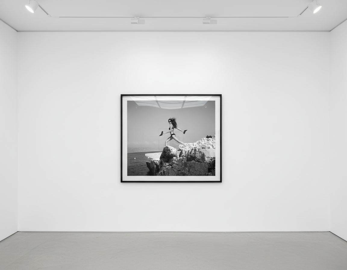 Michel Comte - Gisele Bundschen Cannes I, 1999, Oversized chromogenic print