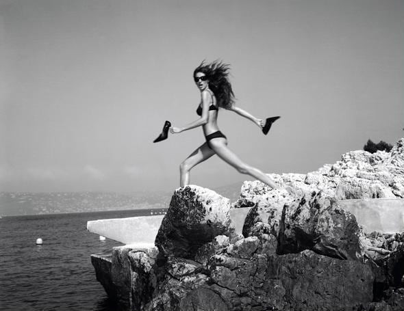 Michel Comte - Gisele Bundschen Cannes I, 1999, Oversized chromogenic print