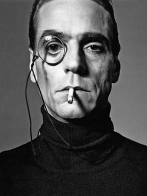 Michel Comte - Jeremy Irons with Monocle, 1990, Silver Gelatin Print