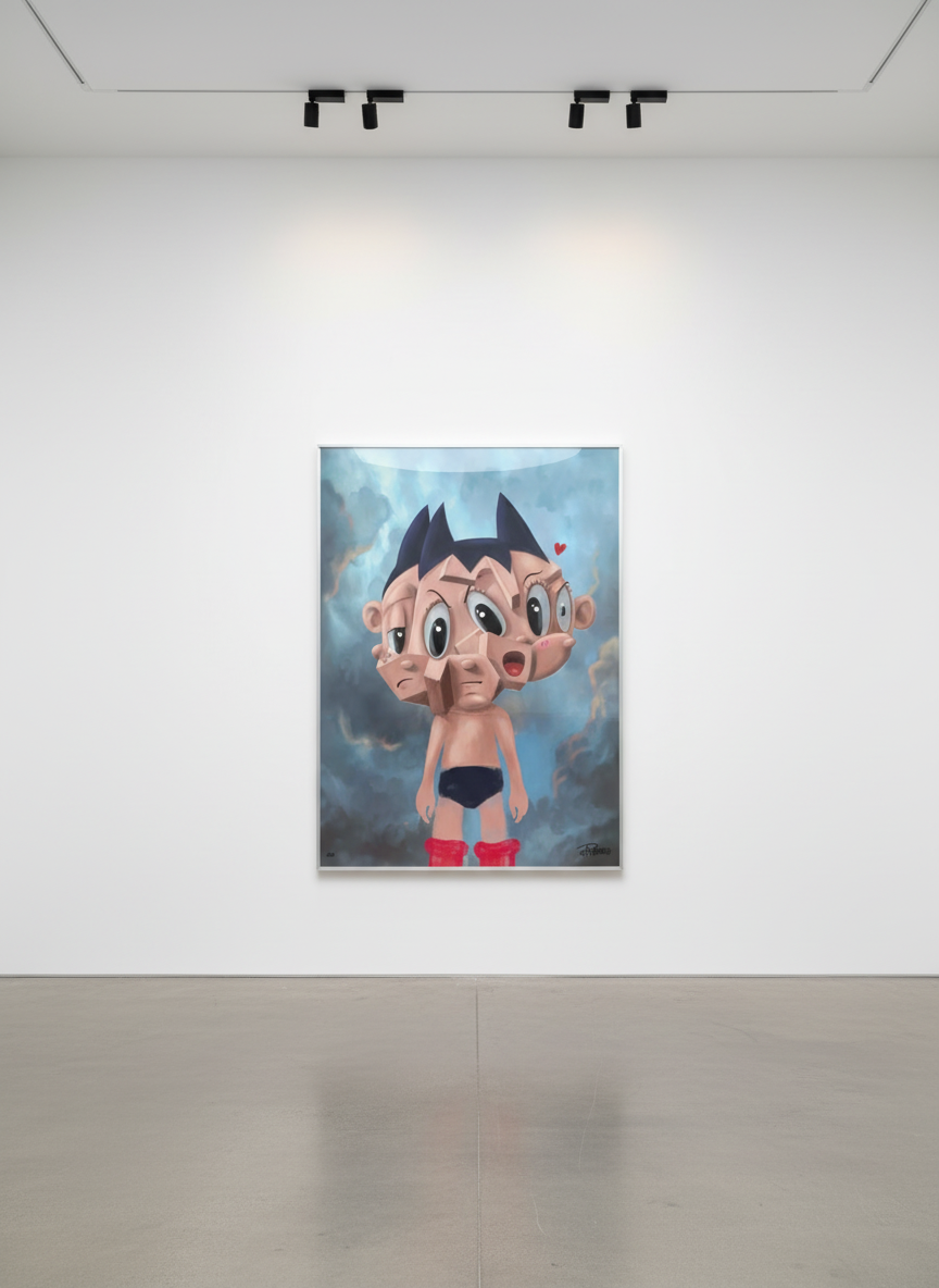 Mr Pinkbrush - Rocket Boy, 2026, Oil painting on canvas 