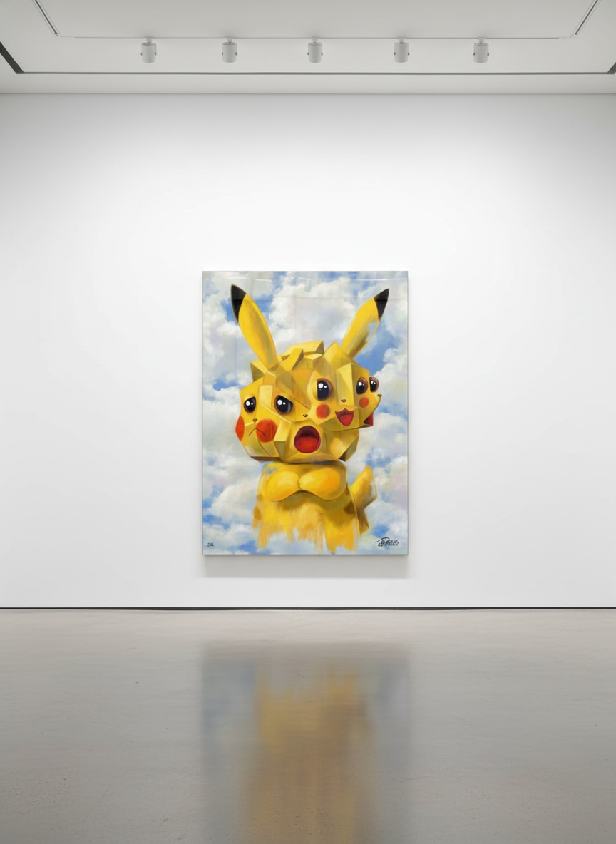 Mr Pinkbrush - The Yellow, 2026, Oil painting on canvas 