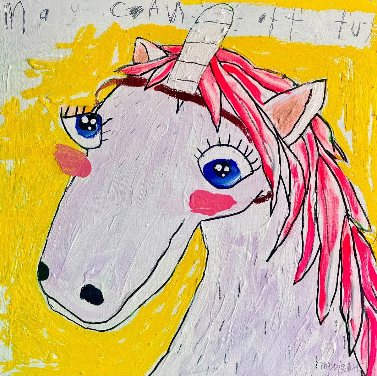 Nathan Paddison - May Can Offer, 2024, Mixed media on canvas