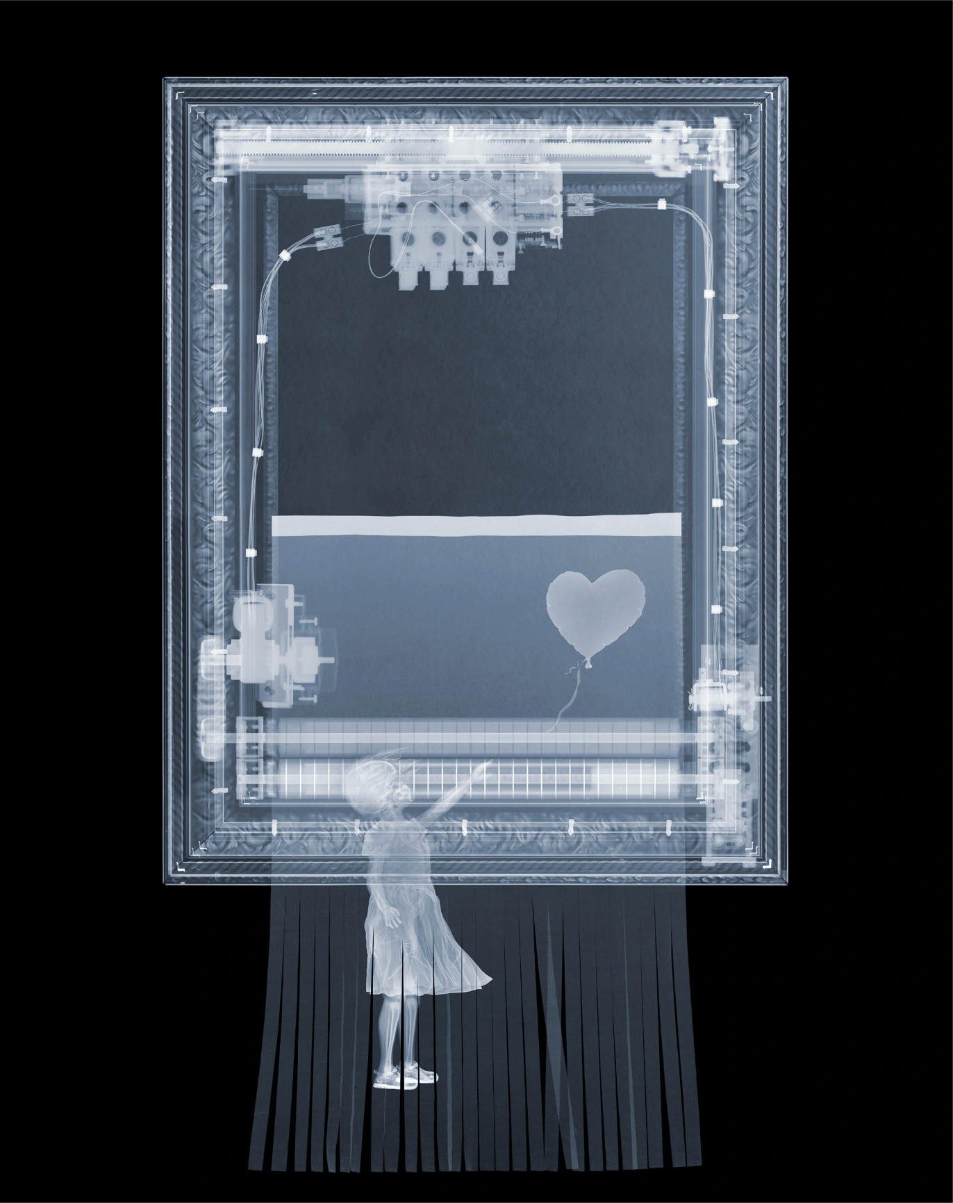 Nick Veasey - BanXsy After, Framed Chromaluxe 