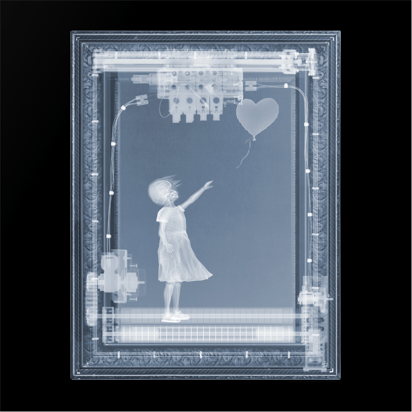 Nick Veasey - BanXsy Before, Framed Chromaluxe