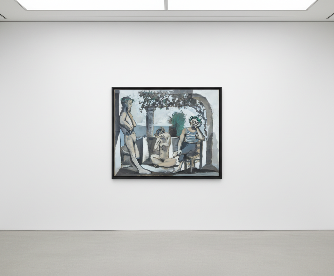 Pablo Picasso - Bacchanale, 1960, Aquatint with etching on BFK paper
Hand signed in pencil
Printer (Crommelynck) Blindstamp