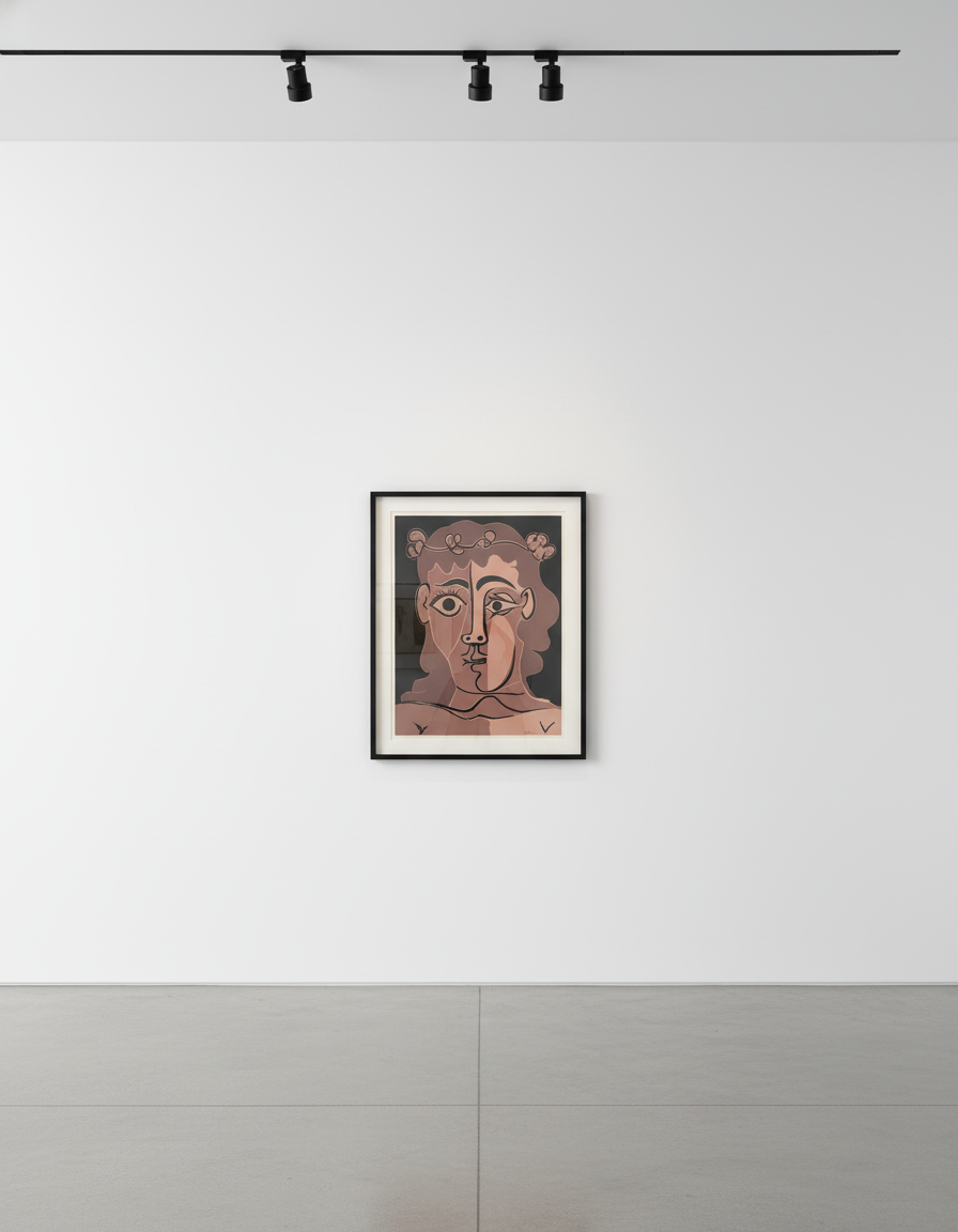 Pablo Picasso - Boy with a Crown of Leaves | Jeune homme couronné de feuillage, 1959, Original Hand Signed and Inscribed L...