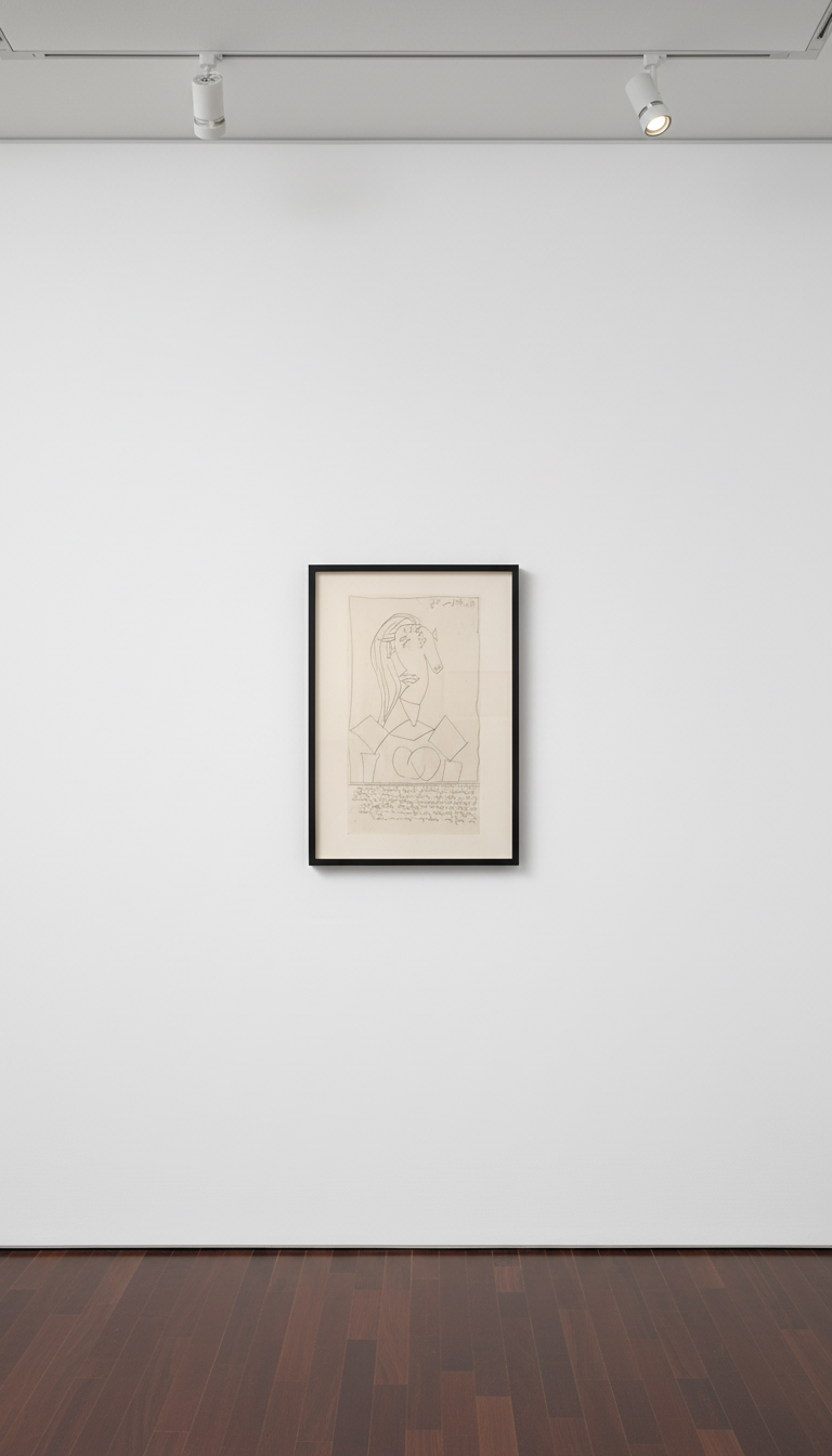 Pablo Picasso - Buste de Femme (Dora Maar) State I (Bloch 308), 1938, Etching, aquatint, scraper and engraving on Montval ...