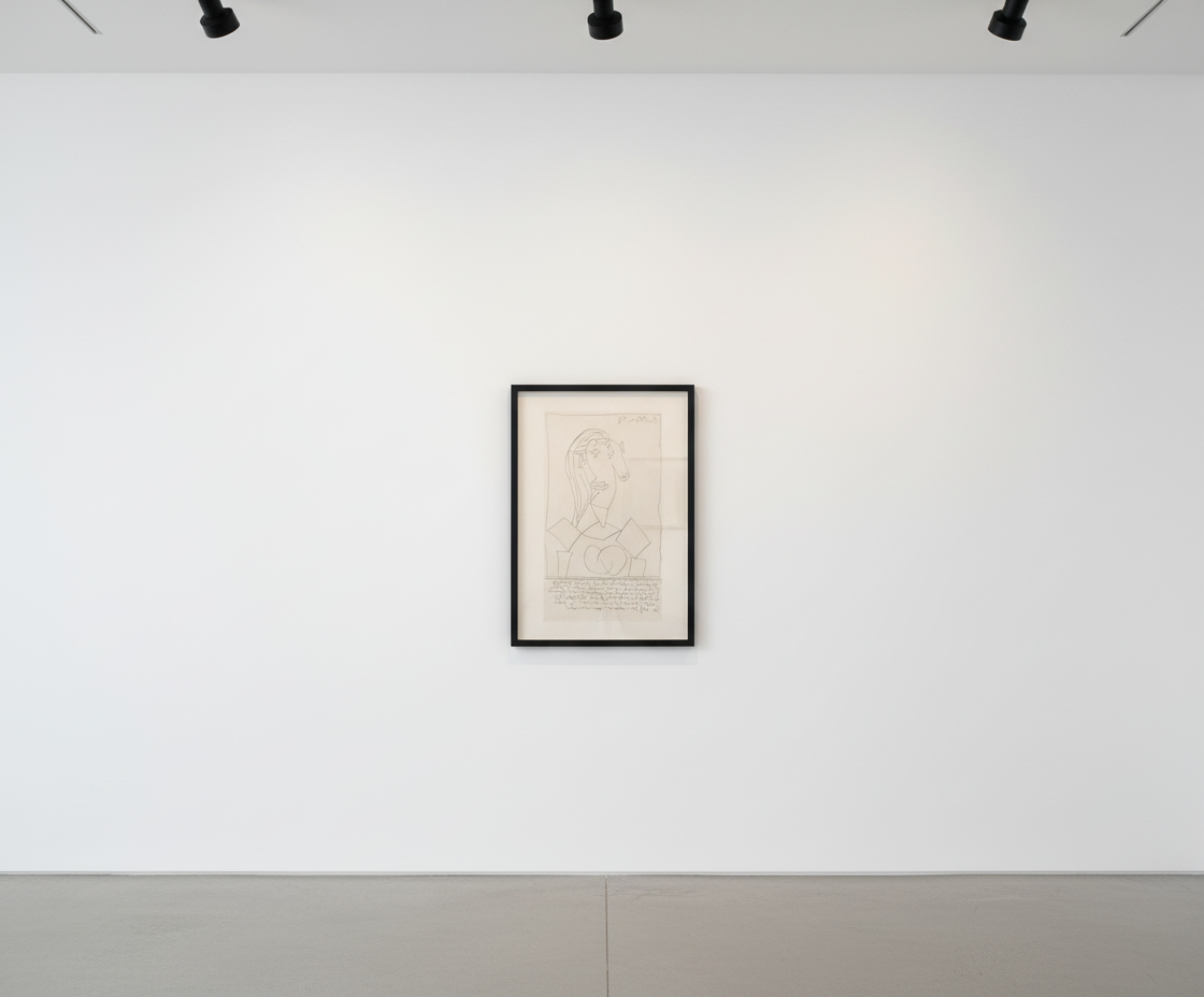 Pablo Picasso - Dora Maar, 1938, Bloch 308
State I: etching on copper; State IX: etching, aquatint, scraper and engraving