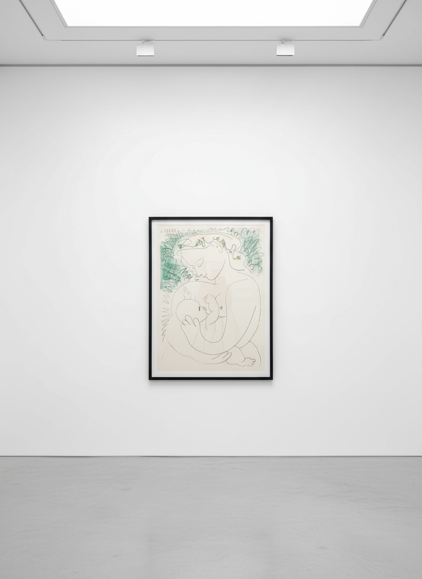 Pablo Picasso - Grand Maternite, 1963, Lithograph on Arches wove paper
Signed in the litho stone