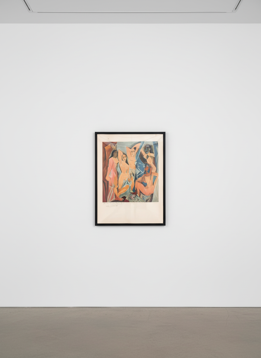 Pablo Picasso - Les Demoiselles d'Avignon, 1953, Lithograph on Arches paper
Signed and dated in pencil
Dedicated to printm...