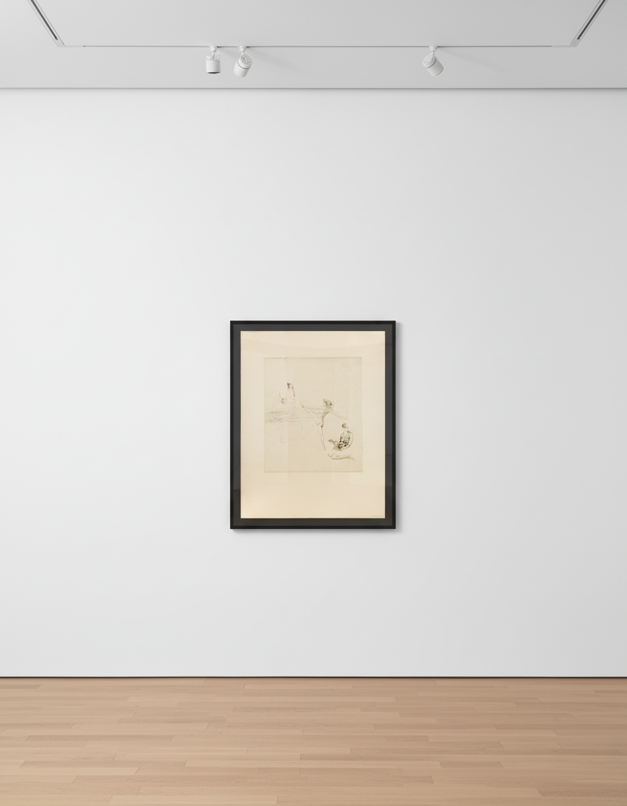 Pablo Picasso - Salomé, 1905, Drypoint on Arches laid paper