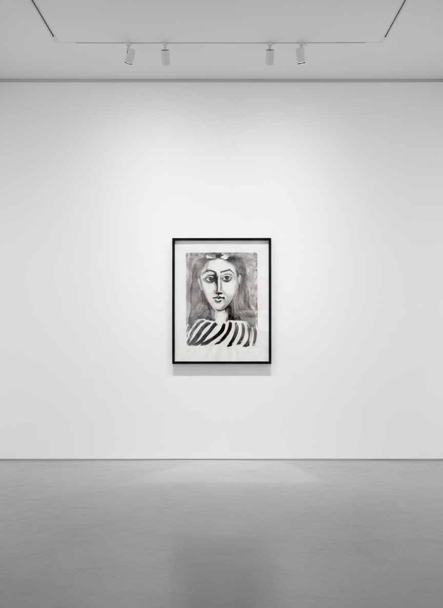 Pablo Picasso - Tête de Jeune Fille – Portrait de Françoise, 1949, Lithograph on Arches wove paper
Signed and numbered